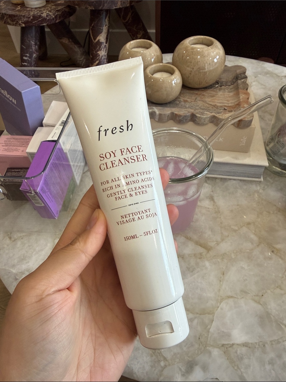 fresh Soy Face Cleanser in White Tube